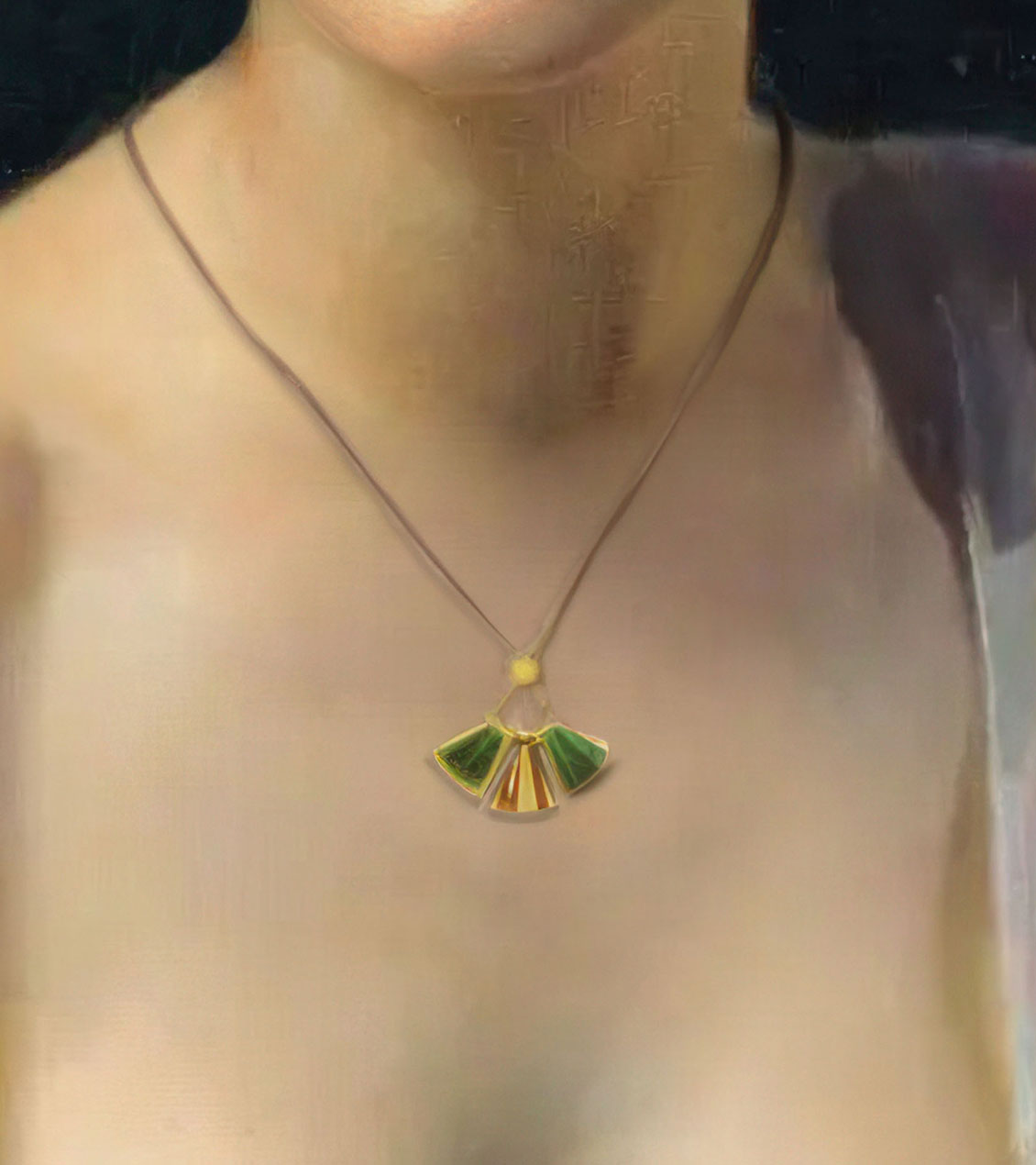 Painting Pendant Closeup